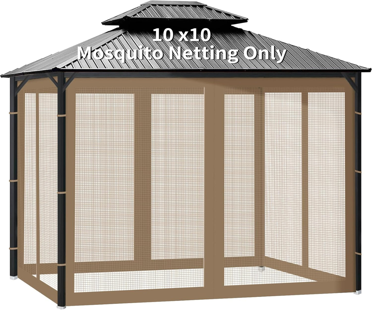 Gazebo Universal Replacement Mosquito Netting for Outdoor Canopy