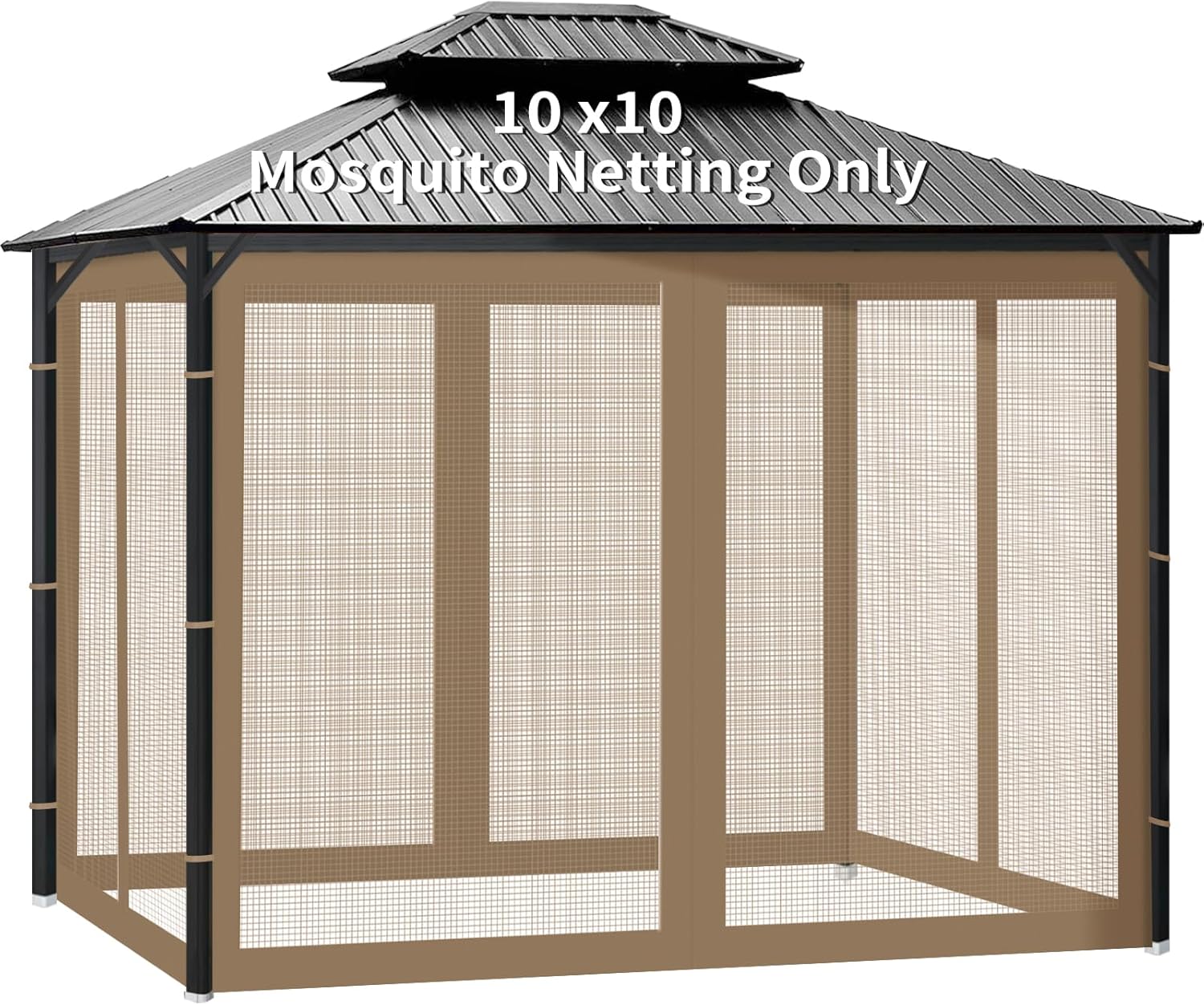 Gazebo Universal Replacement Mosquito Netting for Outdoor Canopy