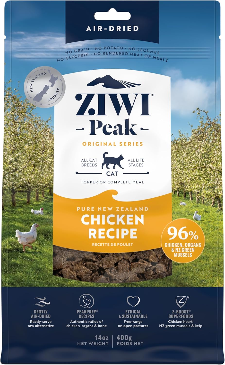 ZIWI Peak Air-Dried Cat Food Chicken - High Protein Grain Free