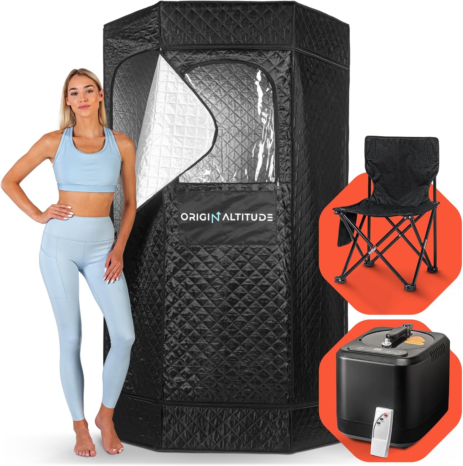 Spacious Pop-Up Sauna Tent - Full Body Spa Experience