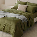 Double Stitch Cotton Tencel Duvet Cover King Size - Cooling Luxury