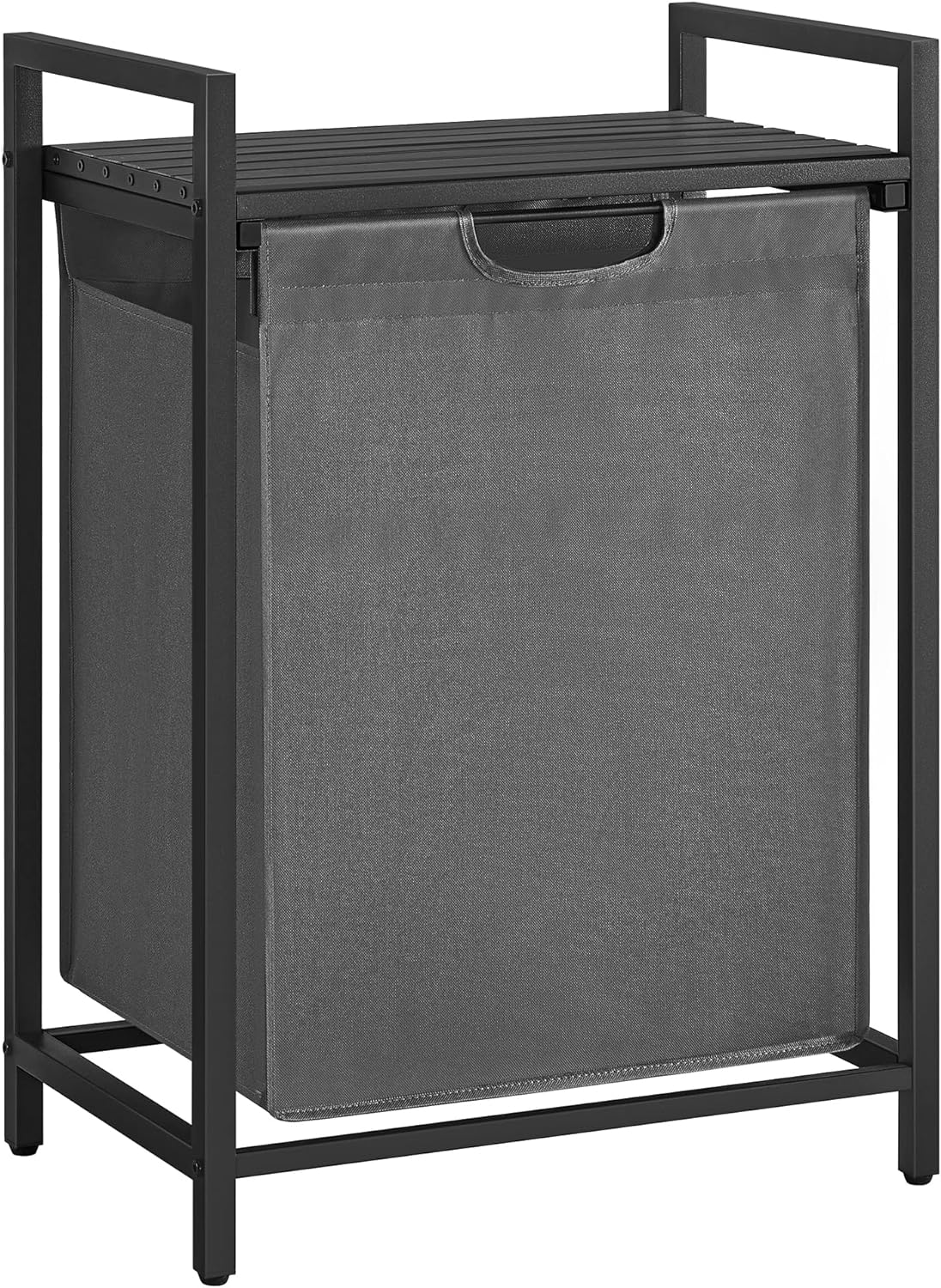 VASAGLE Laundry Hamper with Shelf and Removable Bag for Storage