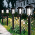 12 Pack Solar Lights Outdoor 6000K Pathway Lights - Bright