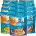 Solula Plantain Crisps Authentic Tostones Variety Pack - Crispy Snack