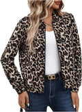 Verdusa Women's Zip Up Textured Bomber Jacket for Casual Style