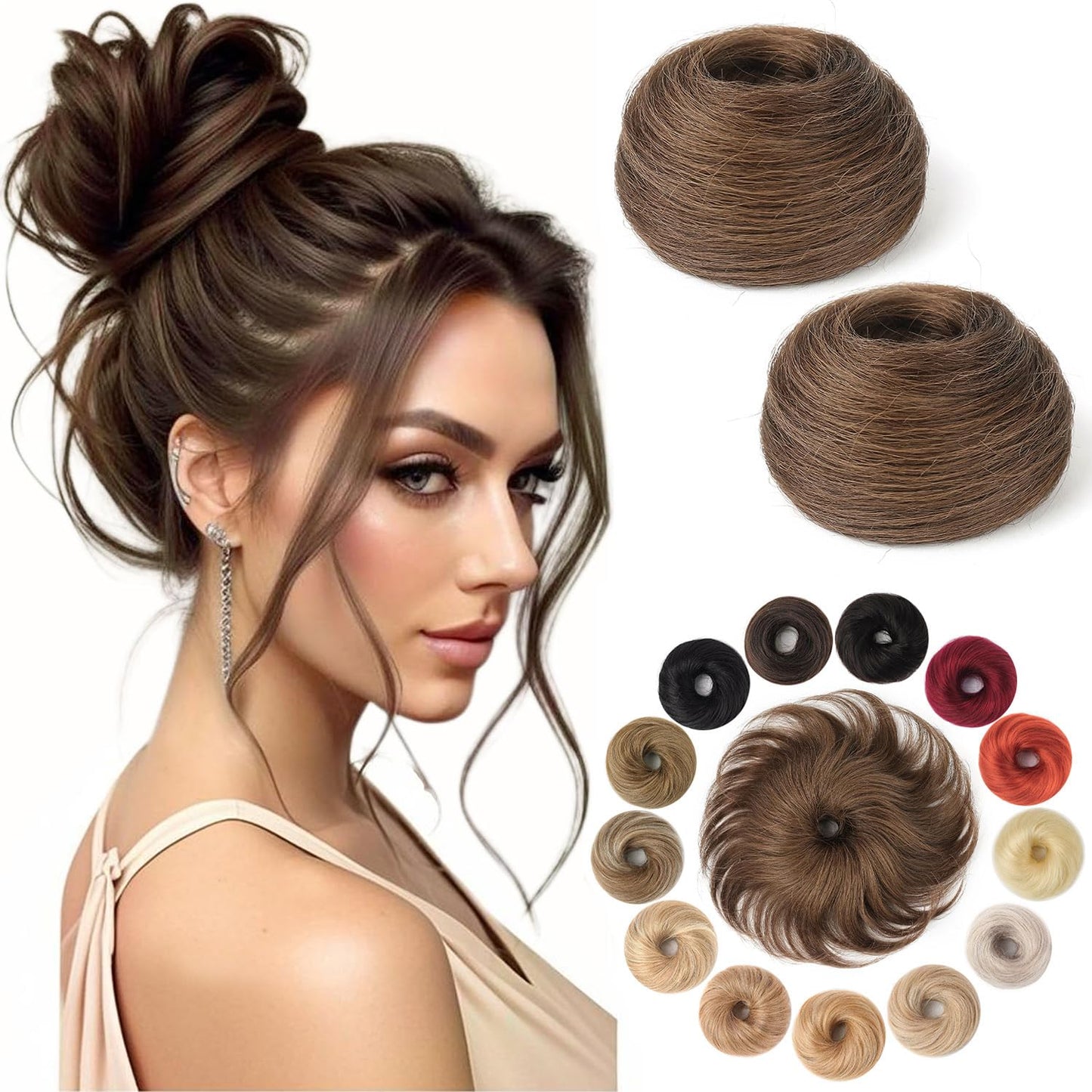 Messy Bun Hair Piece Human Hair for Effortless Updo Styles