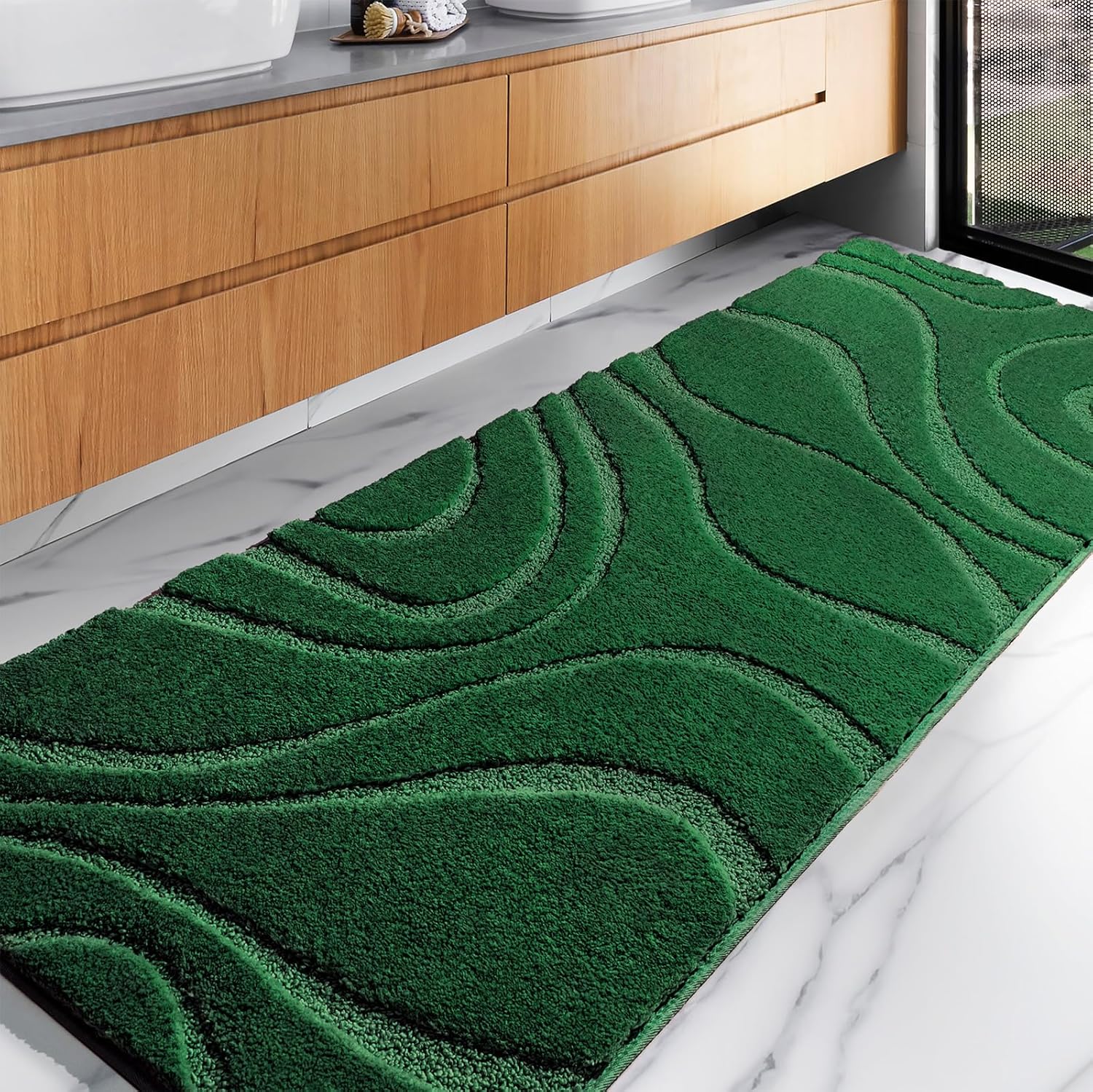 DEXDE Bathroom Rugs Runner 24 x 72 Inch Non-Slip Soft Carpets
