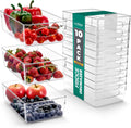 Clear Plastic Organizing Bins 10-Pack Medium - Fridge & Pantry Order