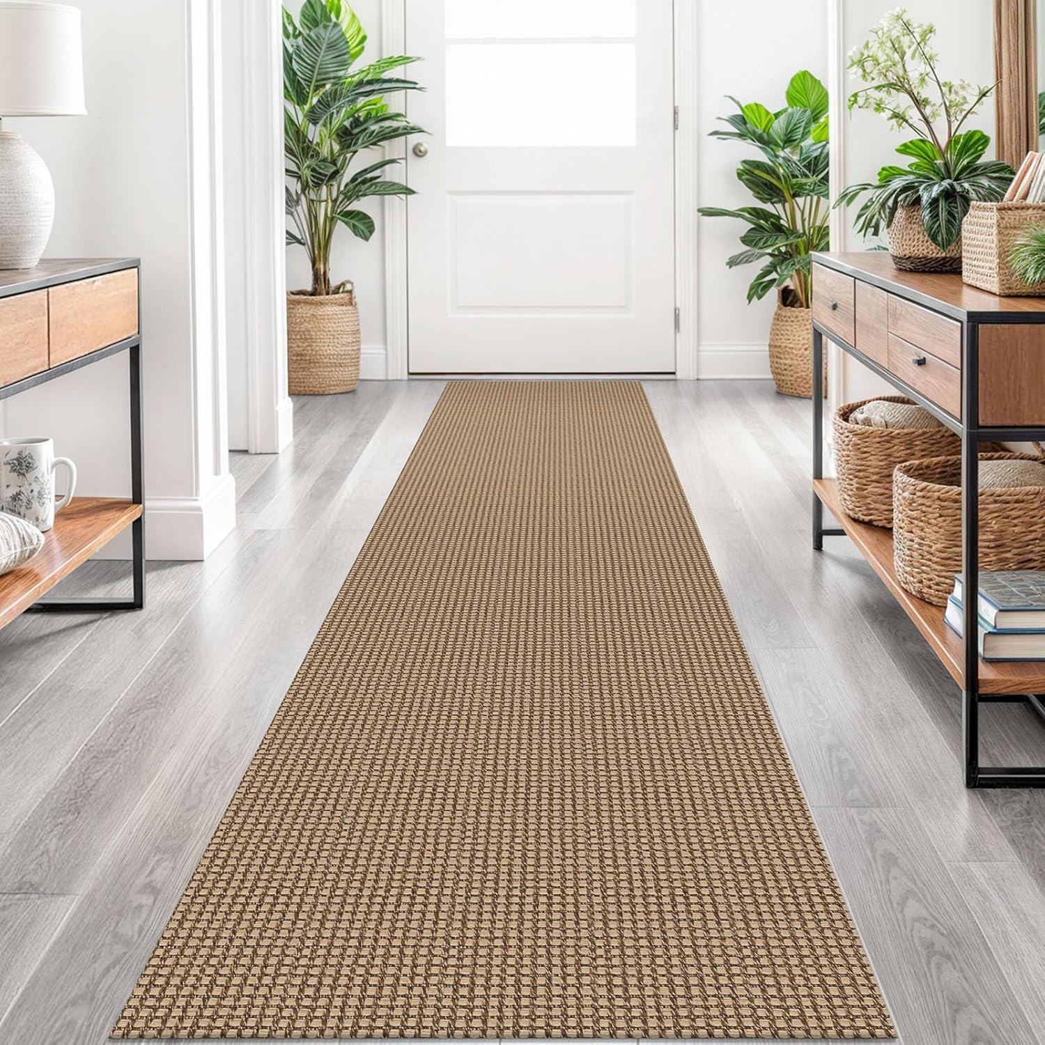 Braided Runner Rug 2x10 Ft Washable Non Slip Indoor Carpet