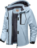 WULFUL Women's Waterproof Ski Jacket Fleece Lined Winter Coat