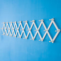 Expandable Accordion Wall Hanger with 28 Hooks for Coats