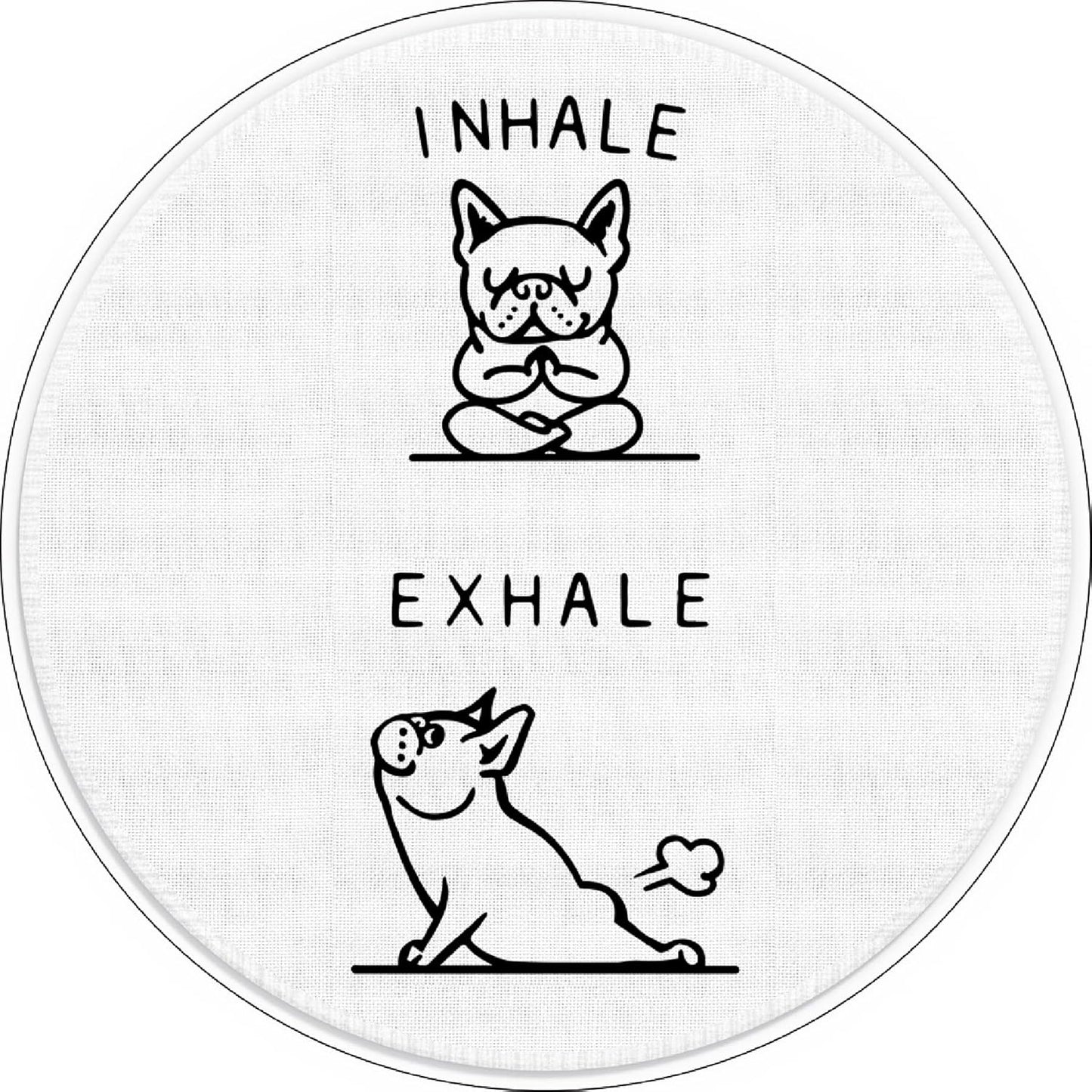 French Bulldog Yoga Mousepad - Non-Slip Fun for Dog Lovers!