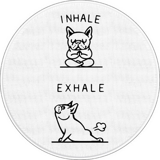 French Bulldog Yoga Mousepad - Non-Slip Fun for Dog Lovers!