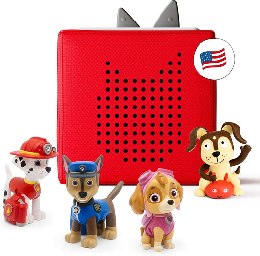 Toniebox 1 Audio Player Bundle for Kids - Red with Characters