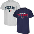 NFL Kids Youth 2-Pack Houston Texans T-Shirts - Double Team Pride