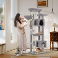69 in Tall Cat Tree for Large Cats - Stable 7-Level Tower