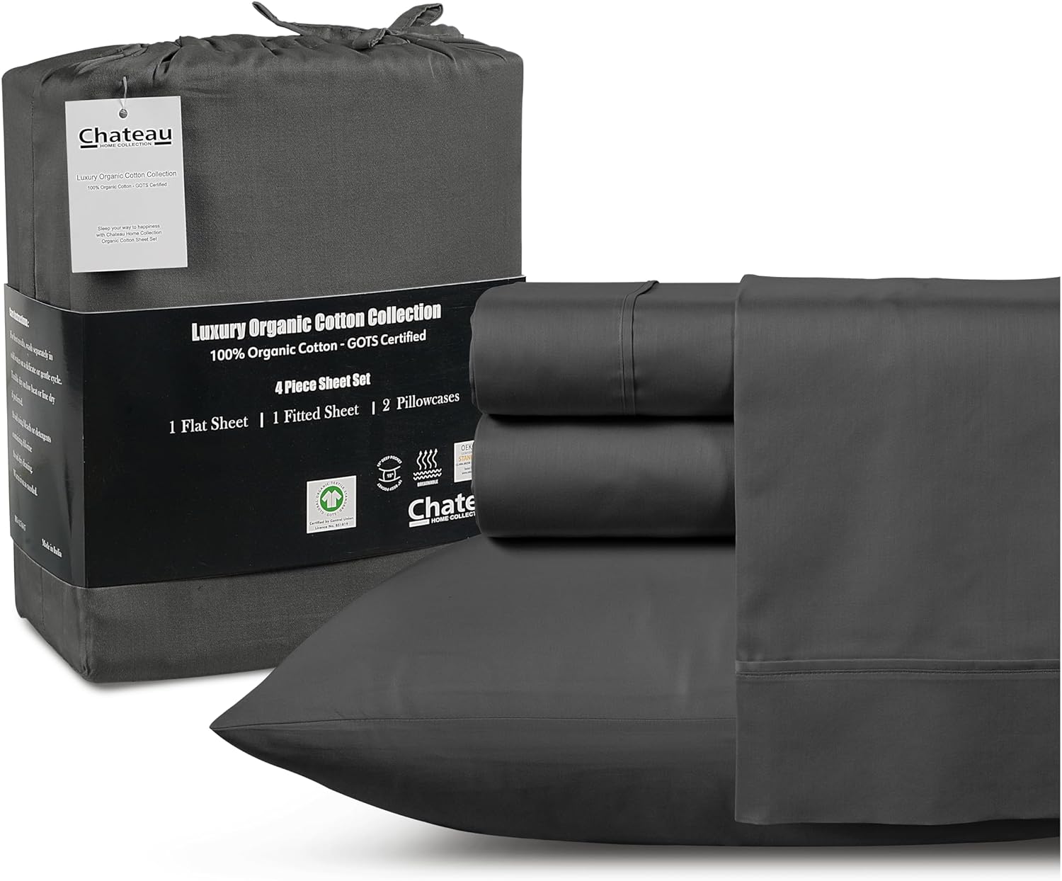 Organic Cotton Sheets Queen Set Deep Pocket for Ultimate Comfort