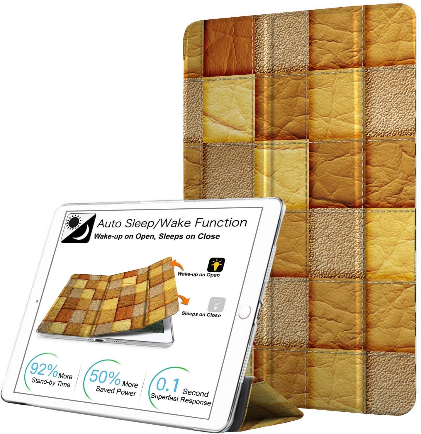 DuraSafe Cases for iPad PRO 11 Inch 1st Gen 2018 - Brown Patchwork