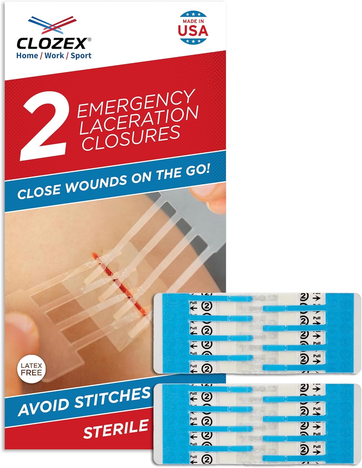 Clozex Laceration Closure Device - Stitch-Free Wound Care!