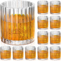 12 Pieces Old Fashioned Whiskey Glasses 10 oz Bourbon Rocks - Vintage