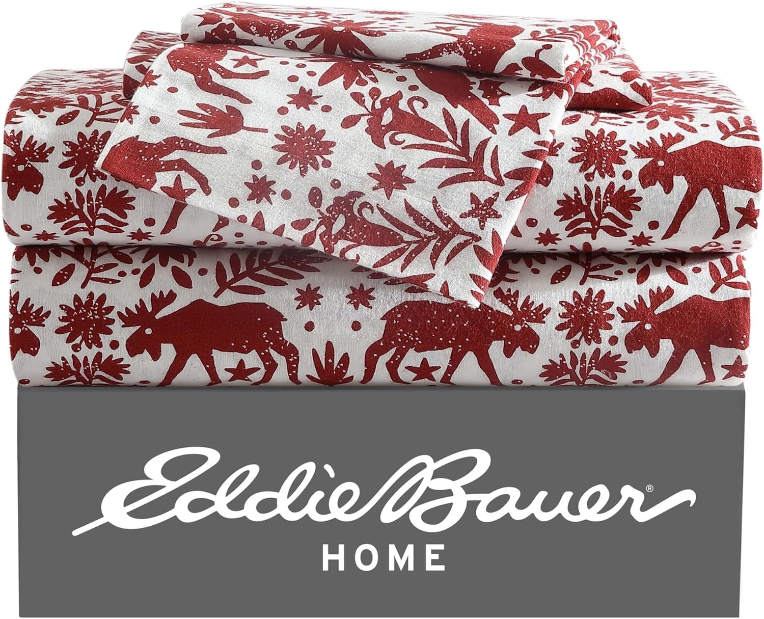 Eddie Bauer Twin Flannel Sheets Set - Soft Cotton Comfort