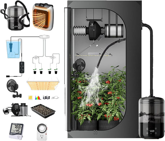 Supergrower Complete Kit: 32X32 Auto Grow Tent with S1000 LED Light