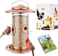 iBorn Metal Bird Feeder for Outside Hanging with Large Capacity