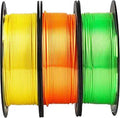 MIKA3D 1.75mm Silk Shiny PLA 3-Color Bundle - Vibrant Silk Finish