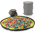 Toy Storage Basket + Play Mat for Kids - Easy Cleanup & Large Capacity