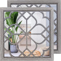 Square Wall Mirror 20x20 - Rustic Barn Wood Accent Mirror