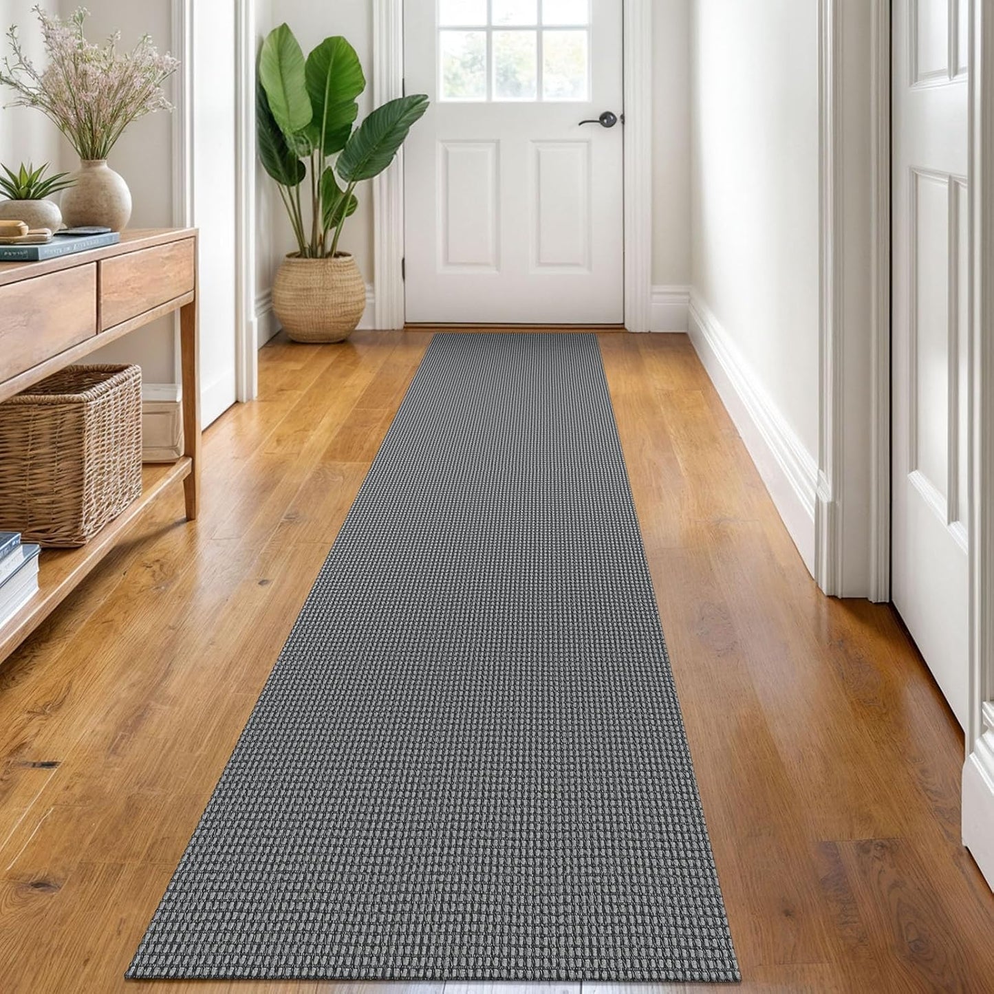 KOZYFLY 2x8 ft Washable Non Slip Runner Rug for Hallways