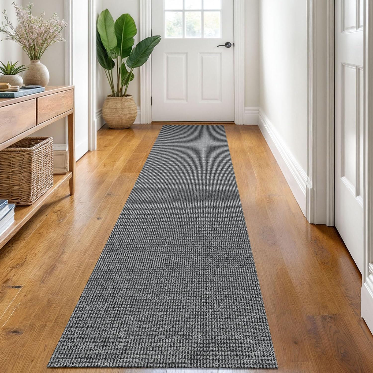 KOZYFLY 2x8 ft Washable Non Slip Runner Rug for Hallways