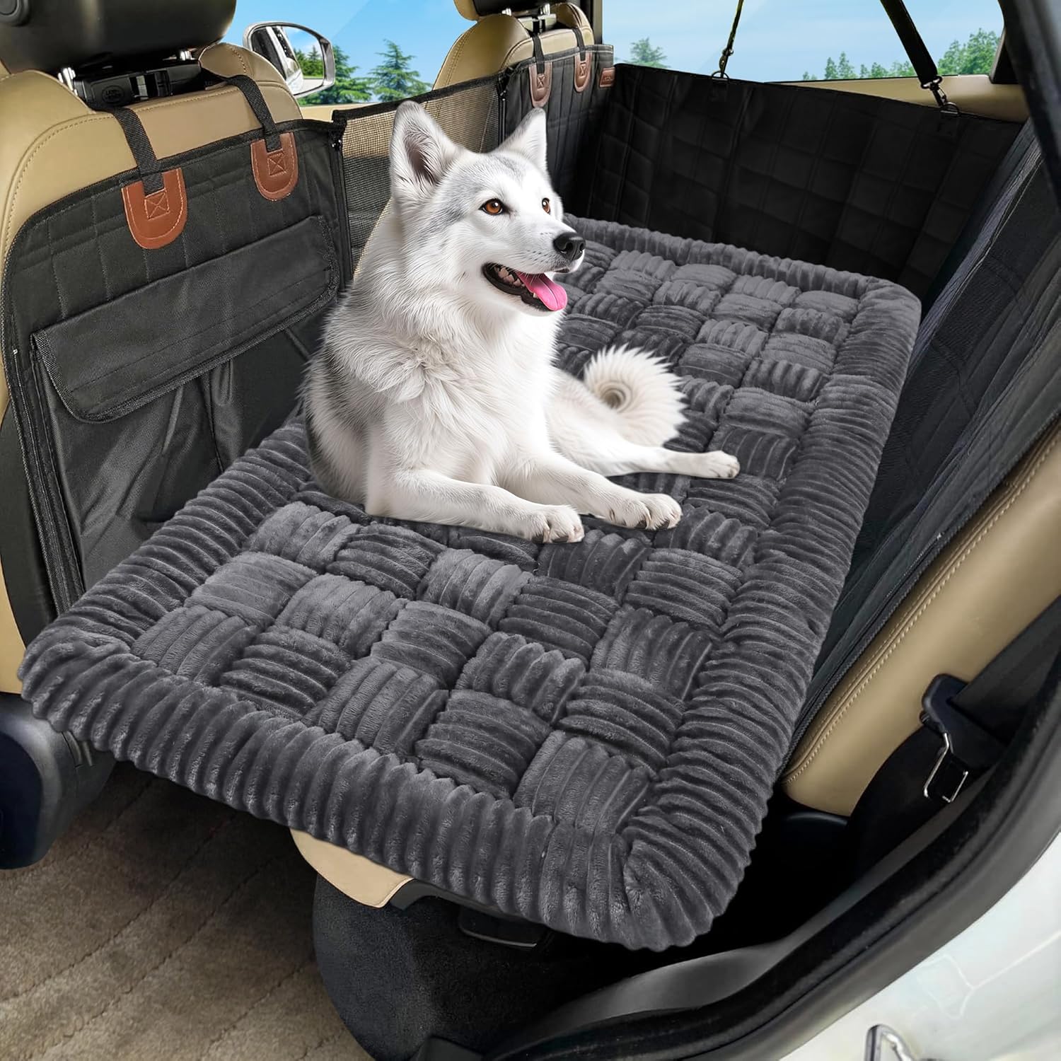 Non-Slip Dog Car Bed Mat for Comfortable Travel with Pets