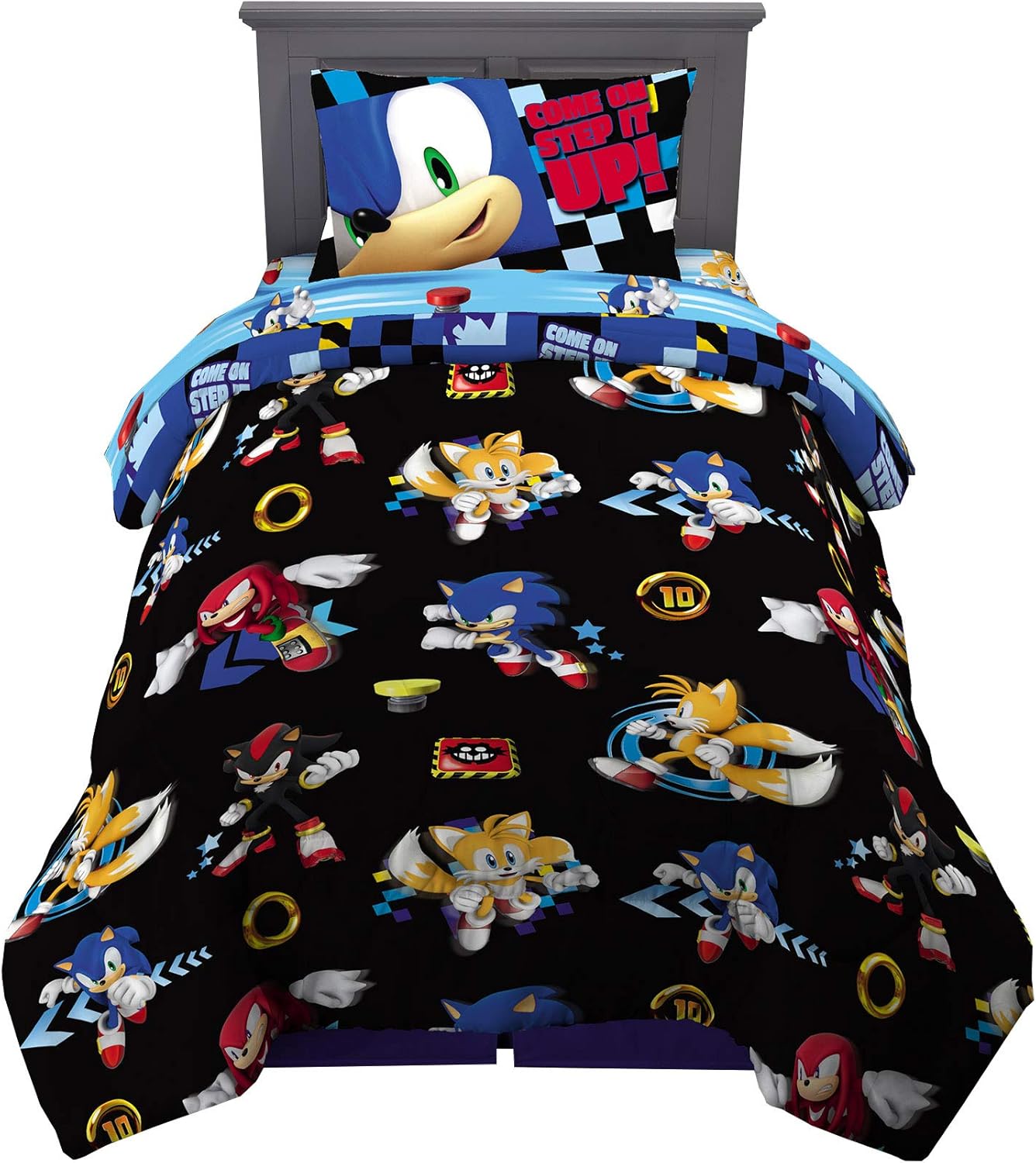 Sonic the Hedgehog Kids Comforter and Sheet Set for Twin Beds