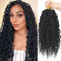Goddess Locs Crochet Hair 18 in Faux Locs - Soft Lightweight Style