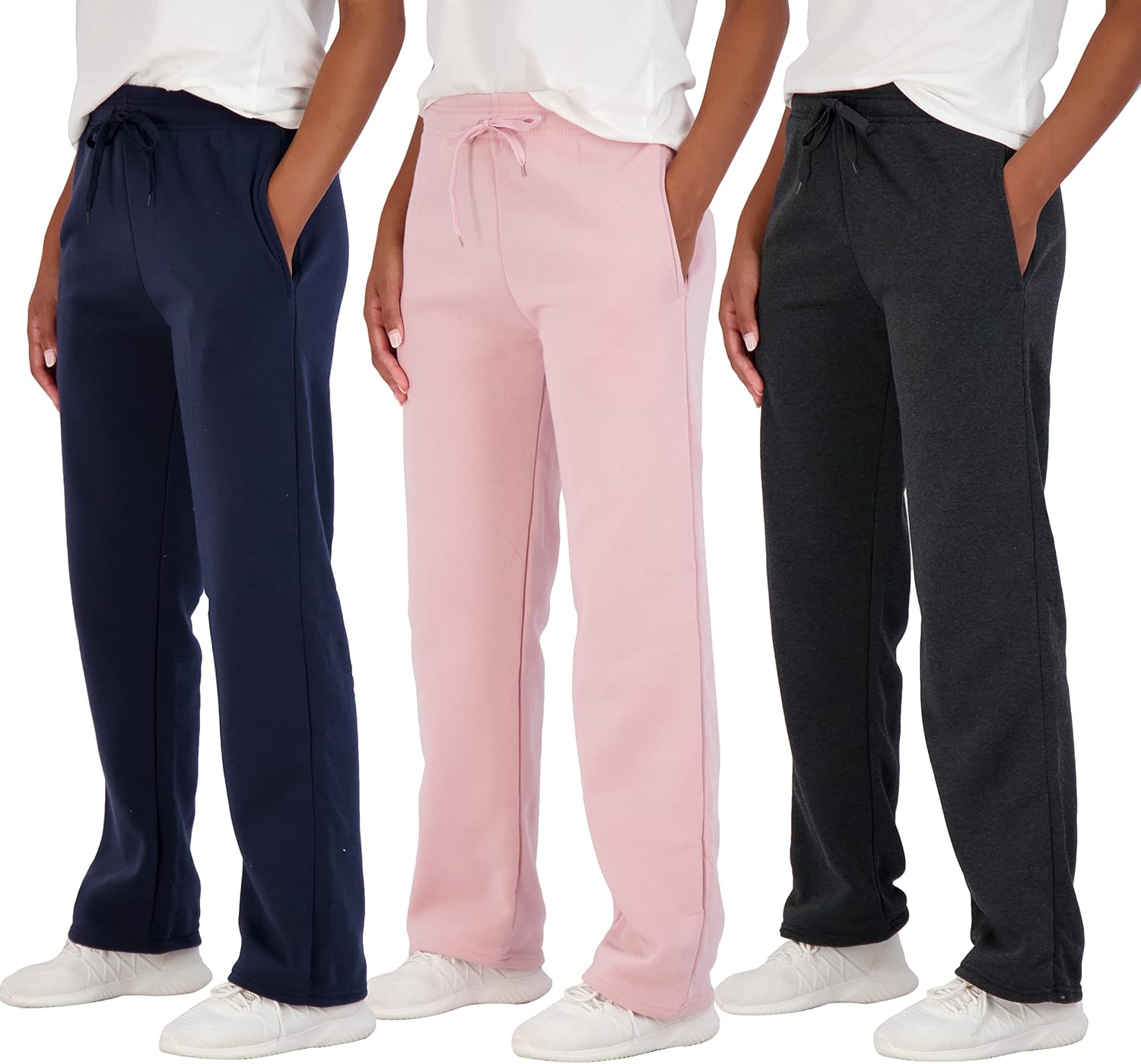 Women's Fleece Open Bottom Sweatpants: Comfort in Every Pair
