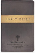 Personalized NLT Trutone Bible Faux Leather Brown - Custom Keepsake