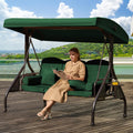 3 in 1 Patio Swing with Adjustable Canopy for Adults - Convertible