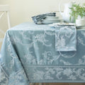Harmony Scroll Woven Damask Tablecloth 60ft x 144ft - Elegant Linen