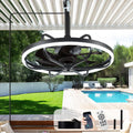 Depuley 20in Outdoor Ceiling Fan with Lights - Waterproof Patio Fan