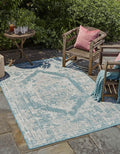 Outdoor Traditional Area Rug Valeria (6 ft 1 in x 9 ft) - Durable