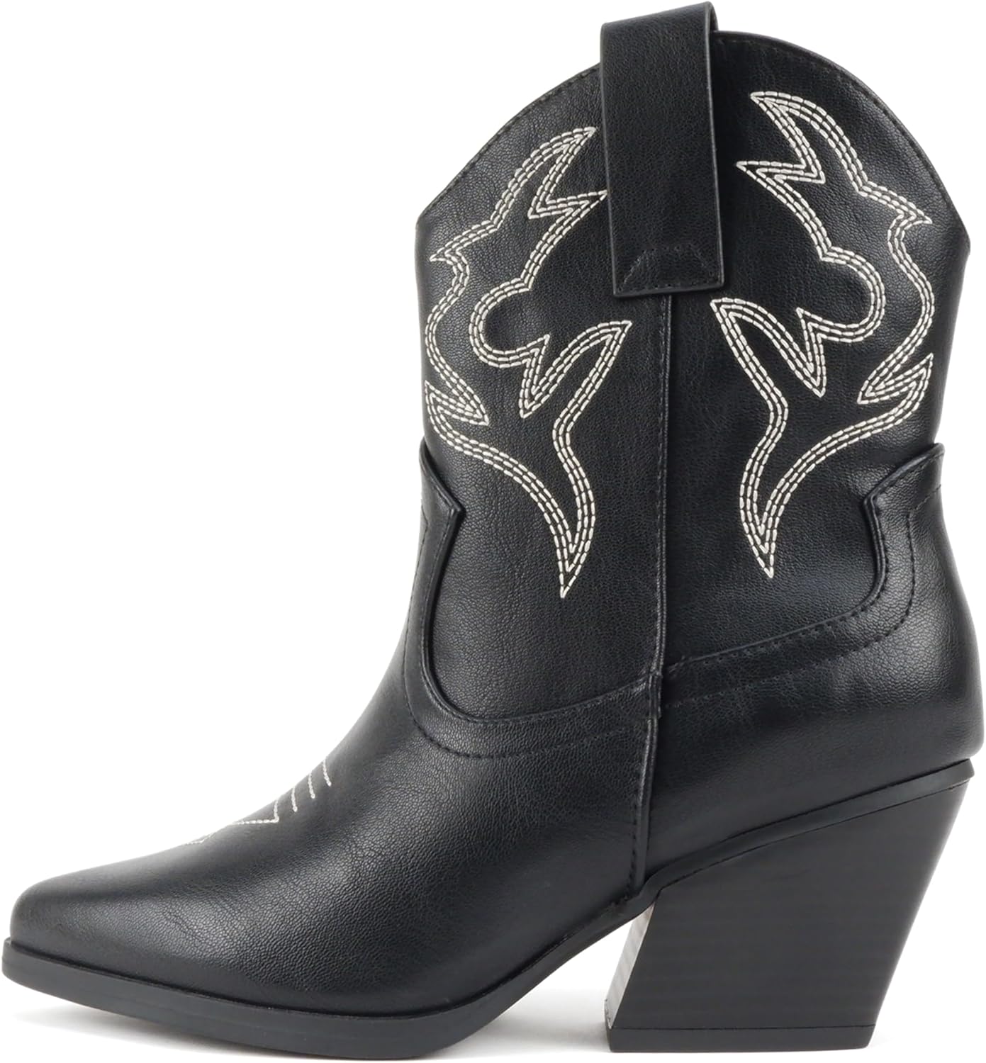 Soda BLAZING Women Western Bootie Pointe Toe with Low Heel Style