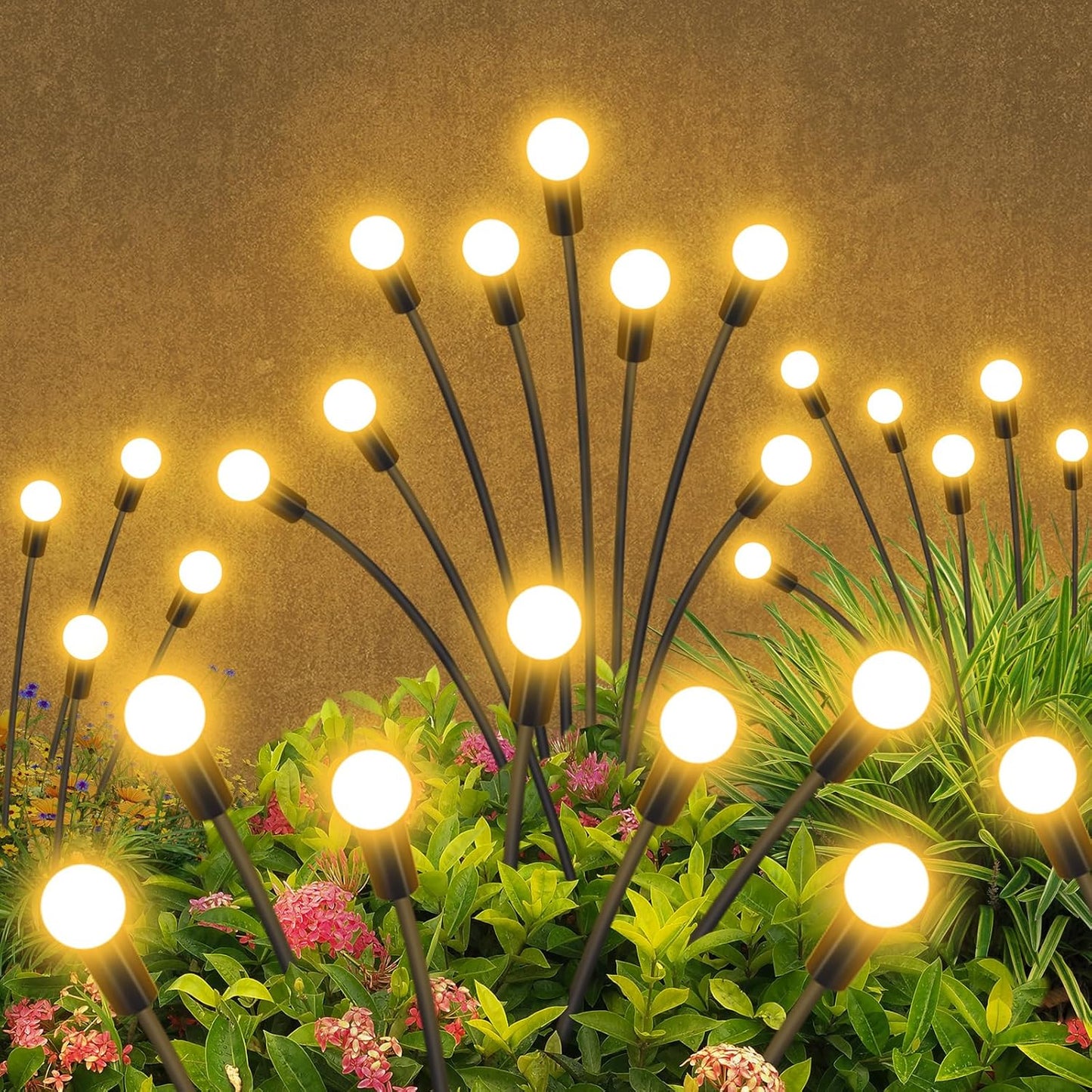Solar Garden Lights Outdoor Waterproof for Pathway and Party