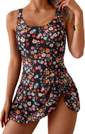 One Piece Swimdress Swimsuits for Women - Tummy Control & Skirt Shoes