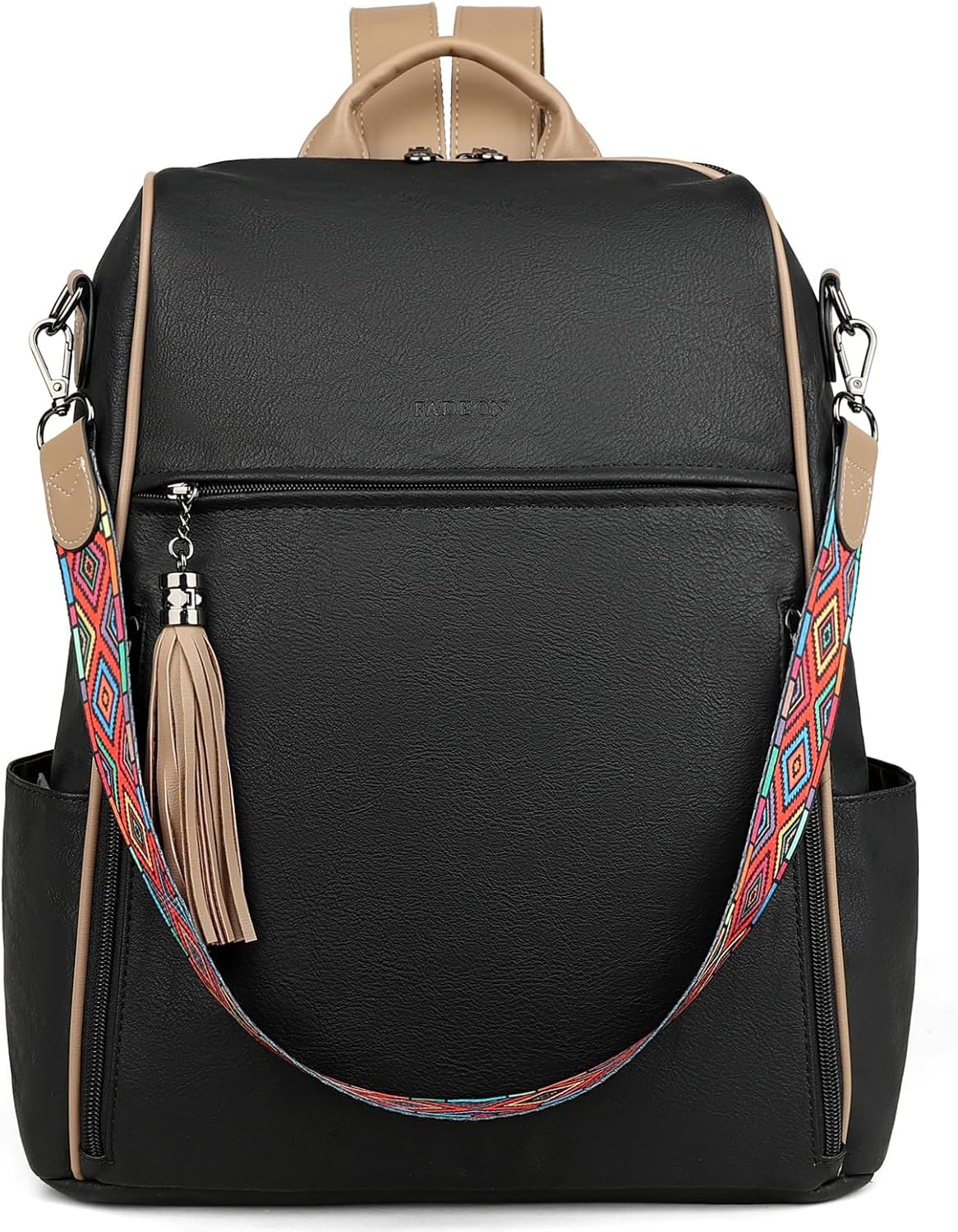 Stylish Leather Laptop Backpack for Women - 15.6 inch Design