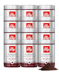 Illy Ground Espresso Coffee Intenso Bold Roast - Rich, Full-Bodied