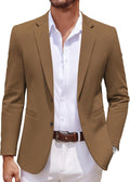 COOFANDY Men's Casual Knit Blazer Two Button Lightweight (Style FBPK)