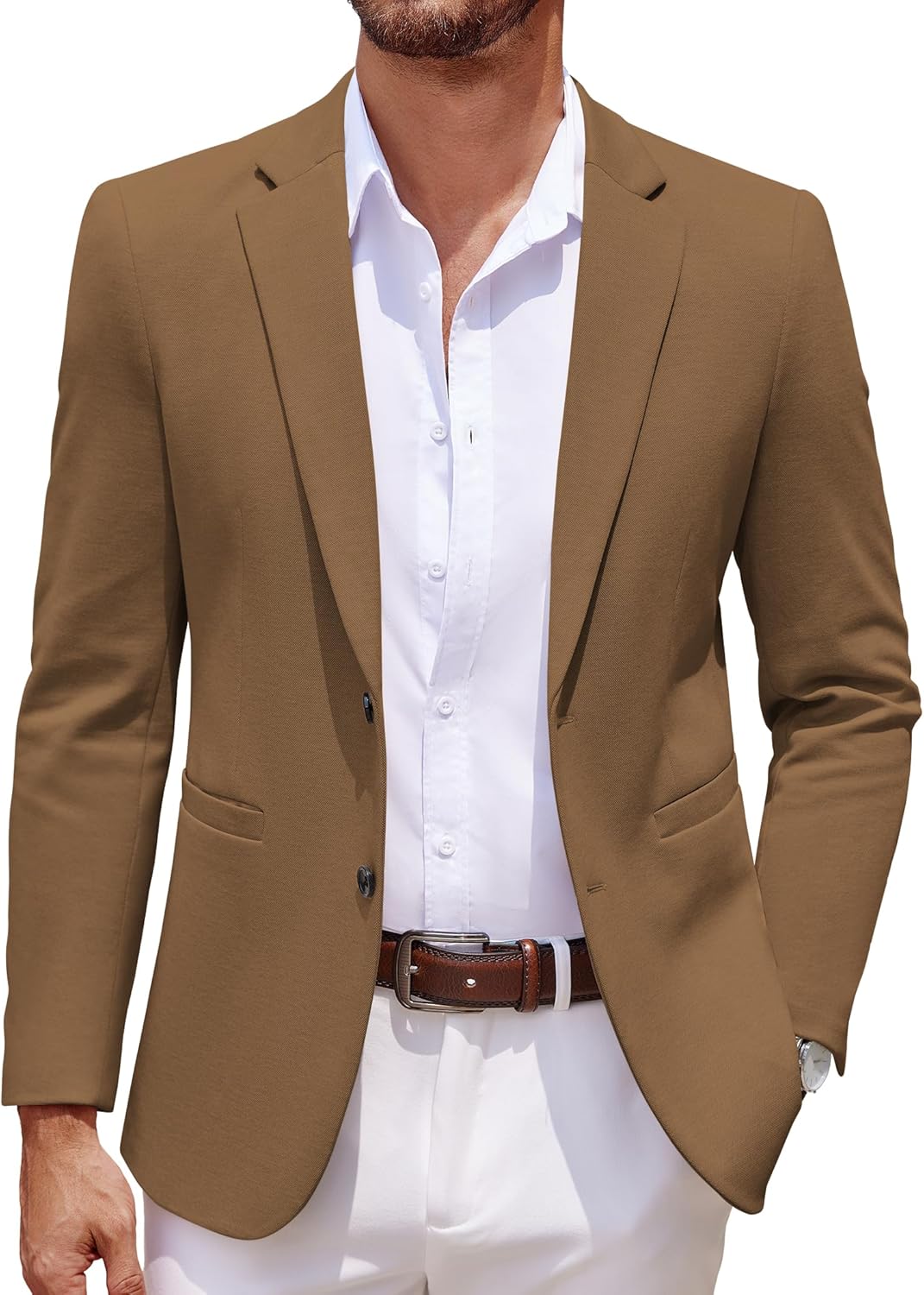 COOFANDY Men's Casual Knit Blazer for Stylish Comfort