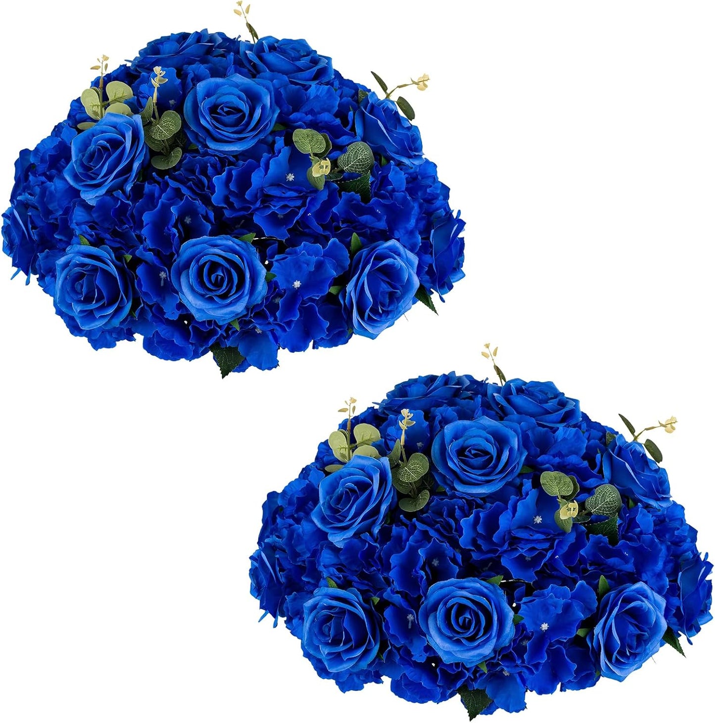 NUPTIO Artificial Flower Centrepieces - Large Fake Roses Balls
