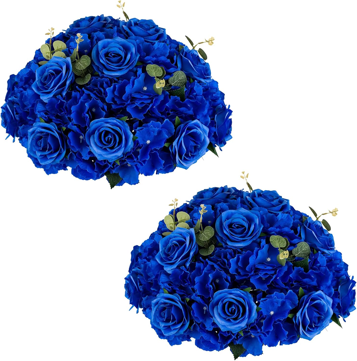 NUPTIO Artificial Flower Centrepieces - Large Fake Roses Balls